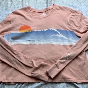 light pink hollister shirt